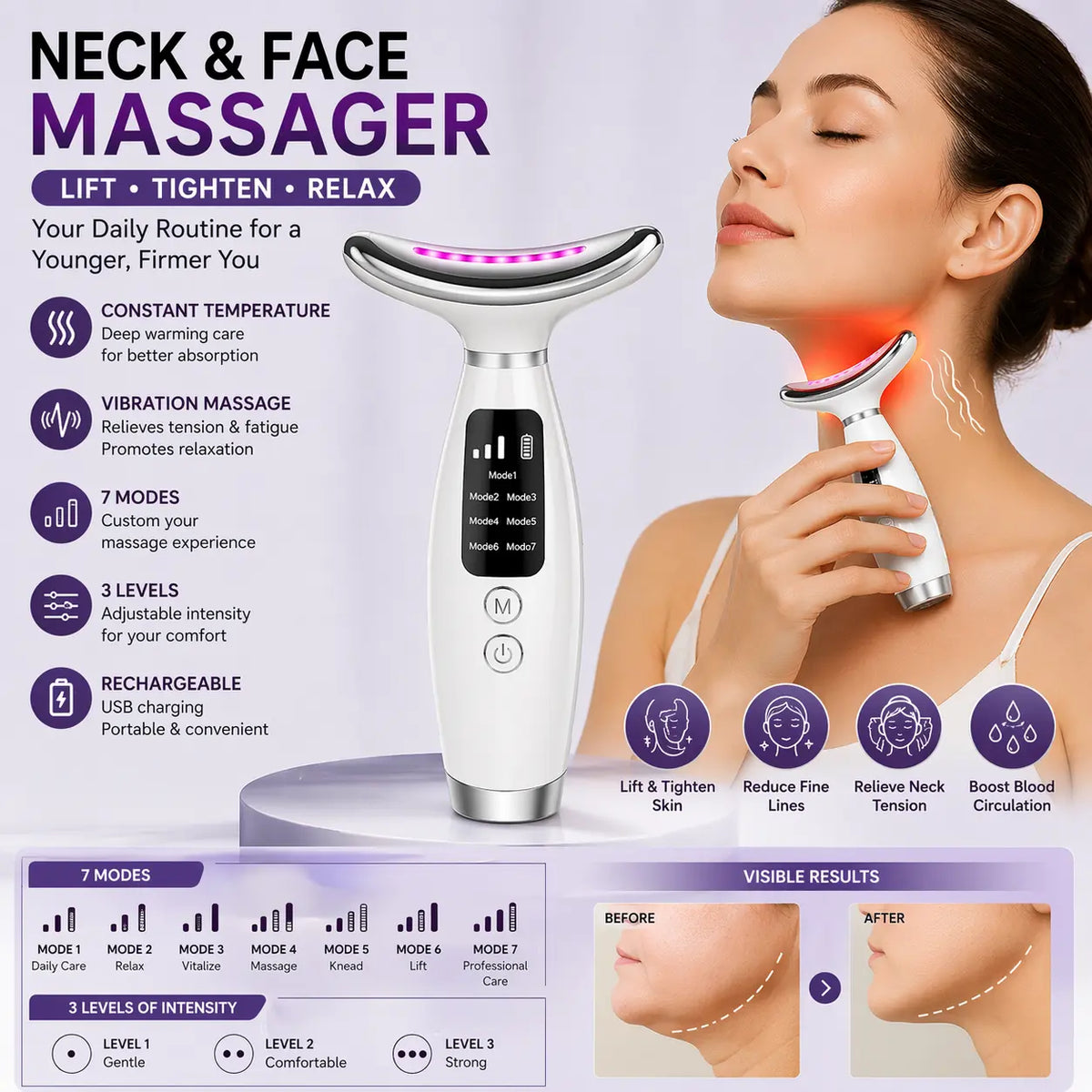 Neck & face massage BIBI Kanjinga collection