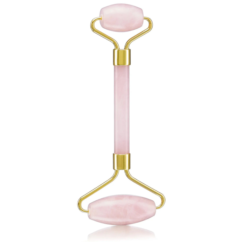 Rose Quartz Facial Roller Champagne Coeus