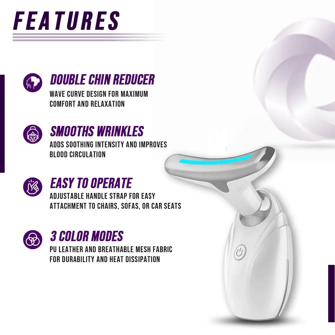 Neck & Face Lifting LED Therapy Device Pink Tartarus